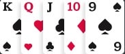 Nasa ibaba ang isang video poker hand order form na magagamit ng mga manlalaro para sa mabilis na sanggunian: