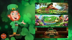 Ipinapakita ng larawang ito ang Leprechaun Slots na masayang laruin tuwing St. Patrick's Day.